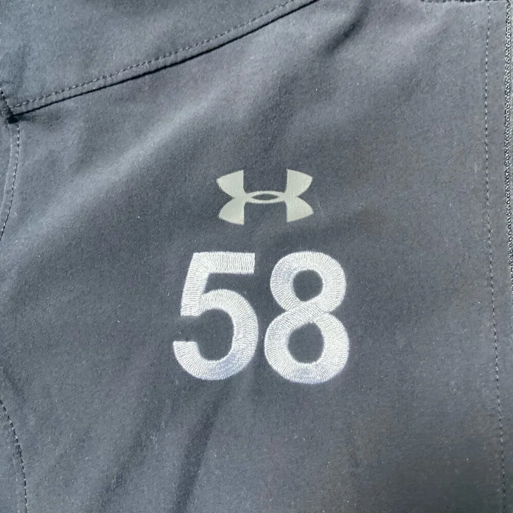Under Armour Storm Rain Jacket Hooded Loose Fit Water-Resistant Black Youth XL